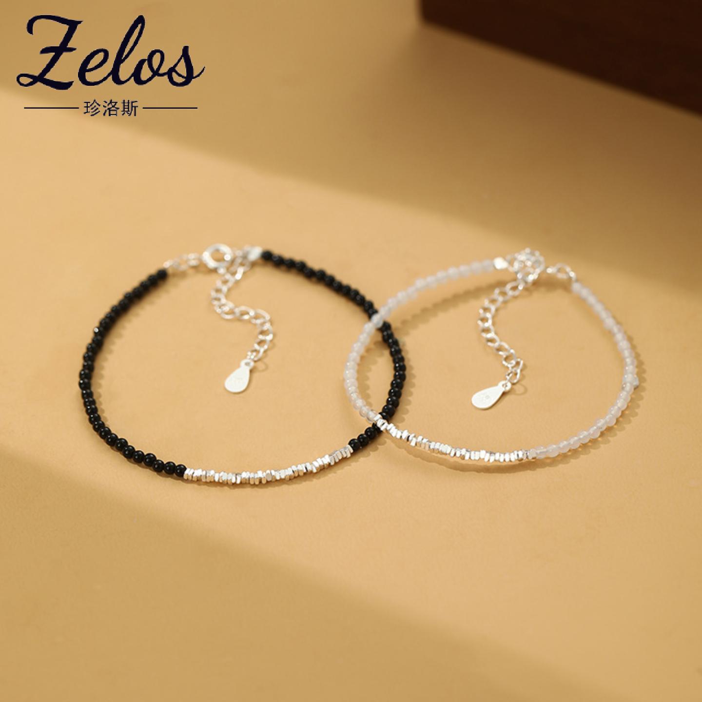 阿宝S999足银国风玛瑙情侣手链文艺百搭中式古风气质温柔礼物女式