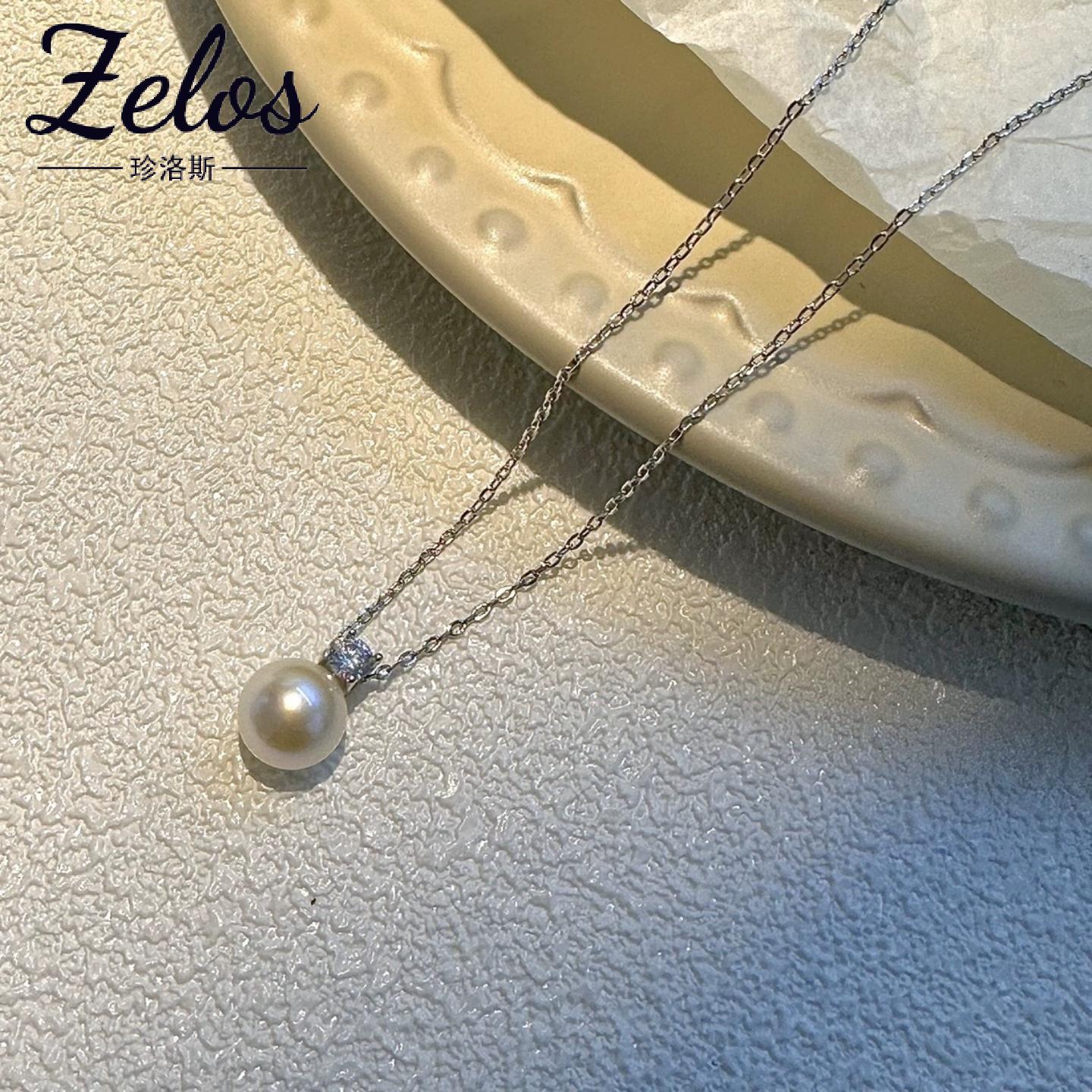 足银999施家珍珠项链女款