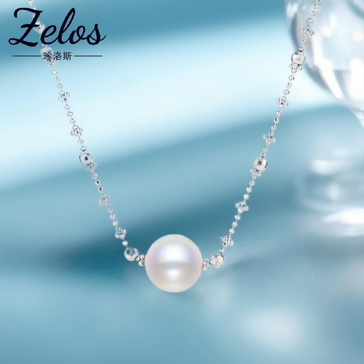 S925施家贝珠仙女锁骨链