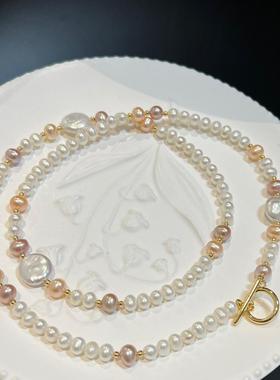 天然淡水珍珠项链女小众设计