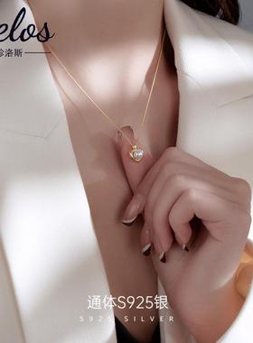 天然珍珠项链简约轻奢小众锁骨链