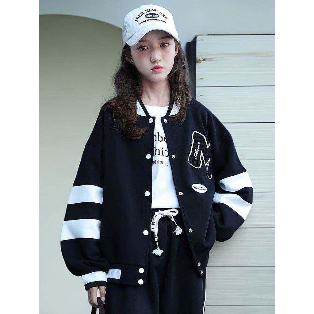 初中学生女童棒球服2026新款外套春秋款大童12儿童春装炸街潮15岁