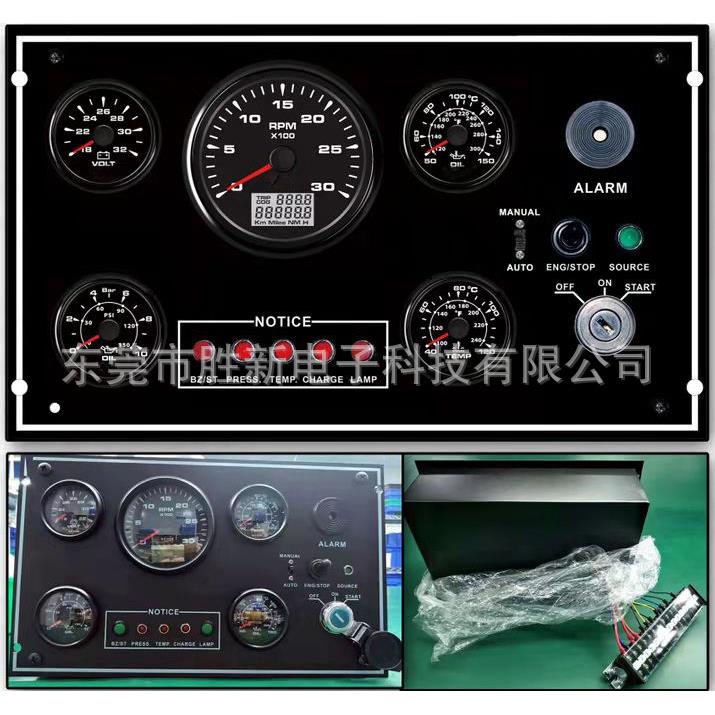 发电机发动机控制面板0004000转速油压油温水温电压油位