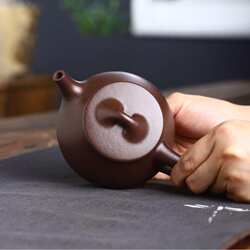 舟老石瓢壶宜兴手紫砂10壶景茶具茶道文玩茶器陶器名家传工原矿紫