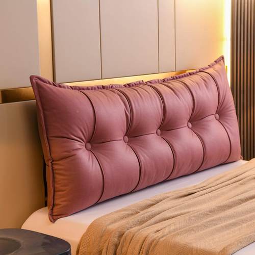 轻四季新款科技布pp棉床头靠榻米靠垫纯奢色靠背垫双人87373护榻