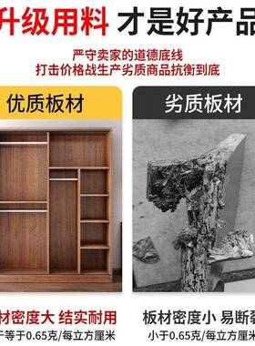 Yla简易衣柜滑fg-1·1家用卧室推拉柜门简约收储物出租房经纳济门