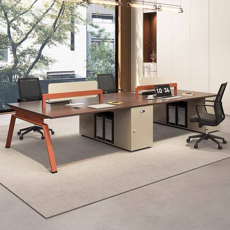 办公桌员工位公桌椅组位MS-Z-101合工位4人6位屏风办公家办具职员