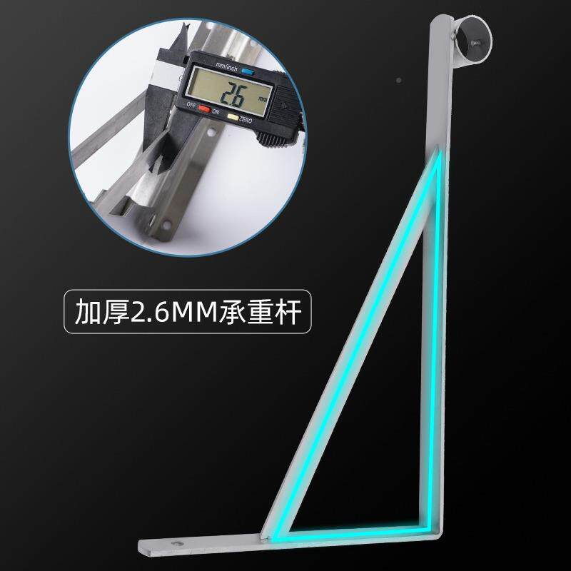32mPGT34不0锈钢三角支撑m固架晾衣杆挂衣服外墙侧装三角架定晒衣