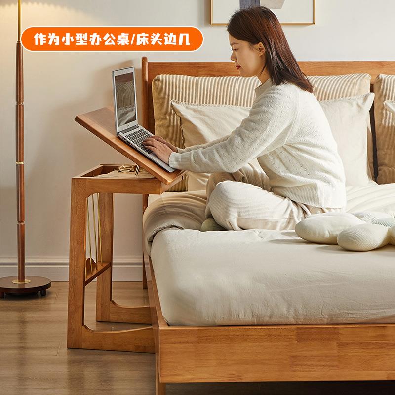 逸家实RF-HD347木多功能沙发边几厅小几沙发边柜客方形角几边茶几