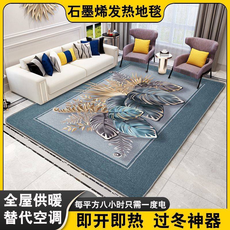 燃冬石墨烯地暖垫家用客厅发热地毯冬季移动收纳卧室电热毛毯地垫