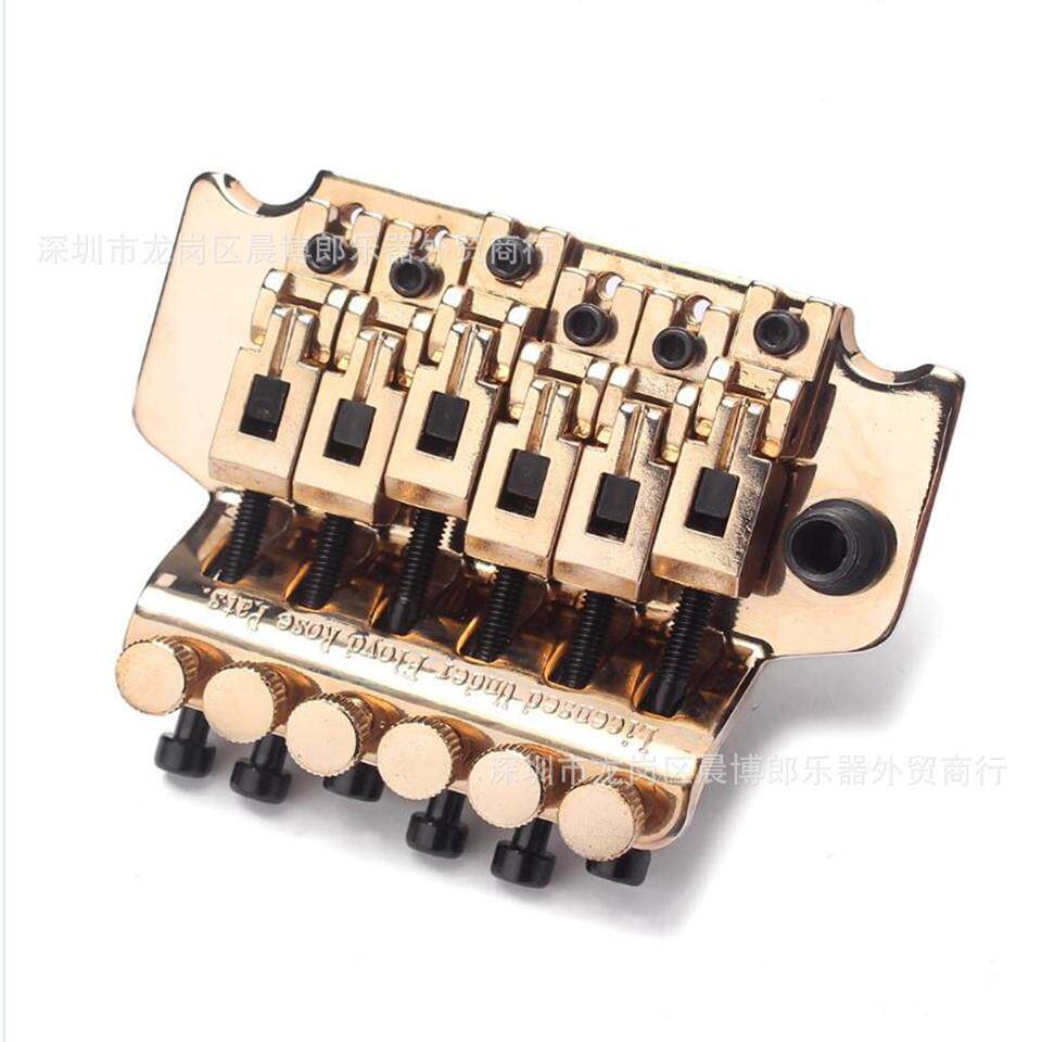 吉他琴桥电他吉配件双摇琴桥颤颤音系sy统拉弦板音器整套金