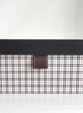 现代轻奢格子摆收纳箱储箱物样板间衣帽家间售楼YIR处别墅居装饰