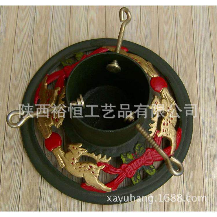 铸铁工艺品YH09528小型圣诞树477座圣诞树底座铁底价钱实惠