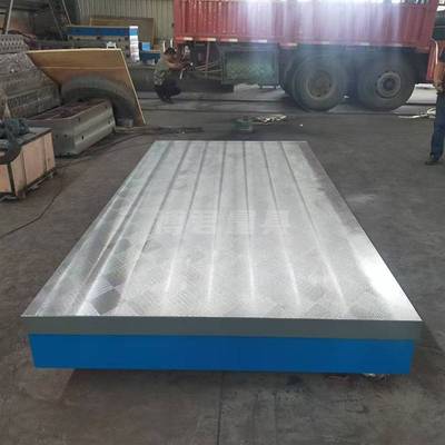 T型槽划线工作台装配钳工测量模具工作桌刮研平台板铸铁焊接平台