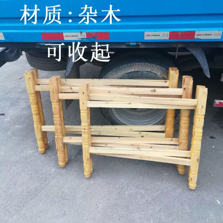 实木大圆桌折叠桌架子方桌餐桌脚架杂木便捷折叠桌腿支架桌架桌脚