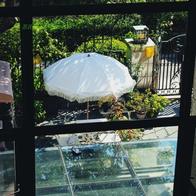 高阳台房子家里外遮阳伞户外花园棉792质室流苏花边休档闲防晒庭