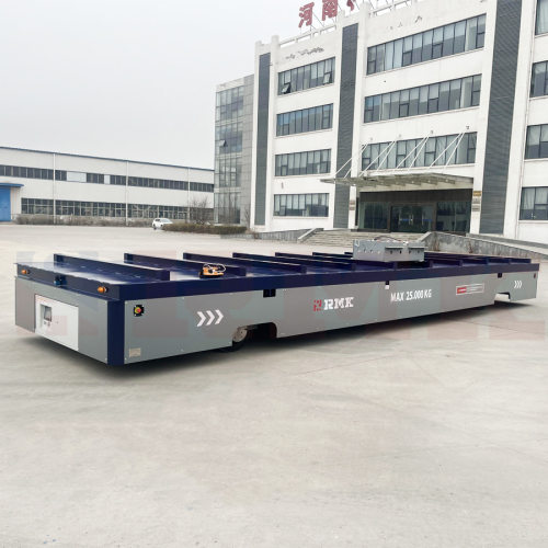 舵轮全向电动地平车 20-100t 承载力强 工业用无轨升降搬运车