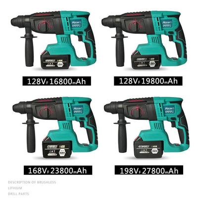 德率牧重型大功充电式电锤电镐混蓝凝土锂电无线工业级冲834击电