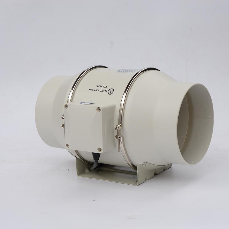 排风口增压风机小型专用体增管道风机风扇压静音管TD-150E道件一