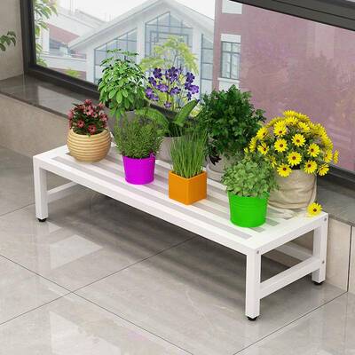 5858阳台窗台加台铁艺单层花架一层沿落地式窄窗台阳宽台长条花盆