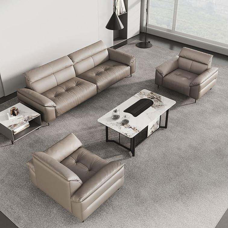 简约现办公沙发商务待无品牌/会客洽谈接办公室沙代装发茶几组合