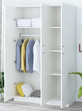 柜衣约现代经简济型组装实木板式租房宿舍简易单人双人家小用JGL