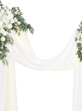 马LM2403逊婚亚礼拱门景花艺四件套迎拱宾牌假花形门户外装饰场布