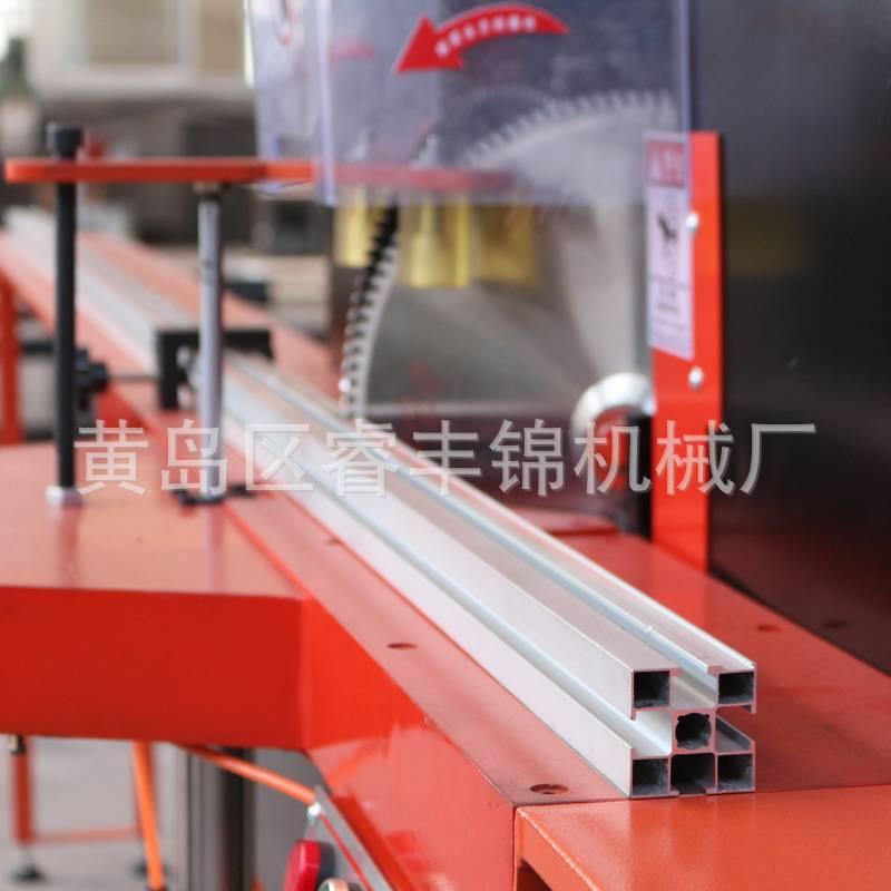 5度切切角机相框画框木工型材角机4全自动双铝头ZF-350锯切角机