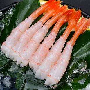 新鲜北极甜虾刺身即食去头去壳寿司日料同款三文鱼刺身虾仁鲜冷冻