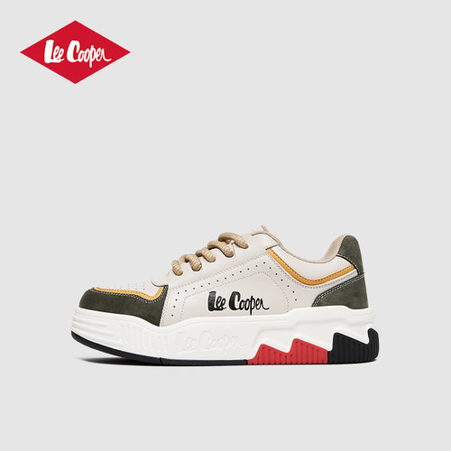 Lee Cooper【谢彬彬同款】厚底增高板鞋男女款春秋新款休闲情侣鞋