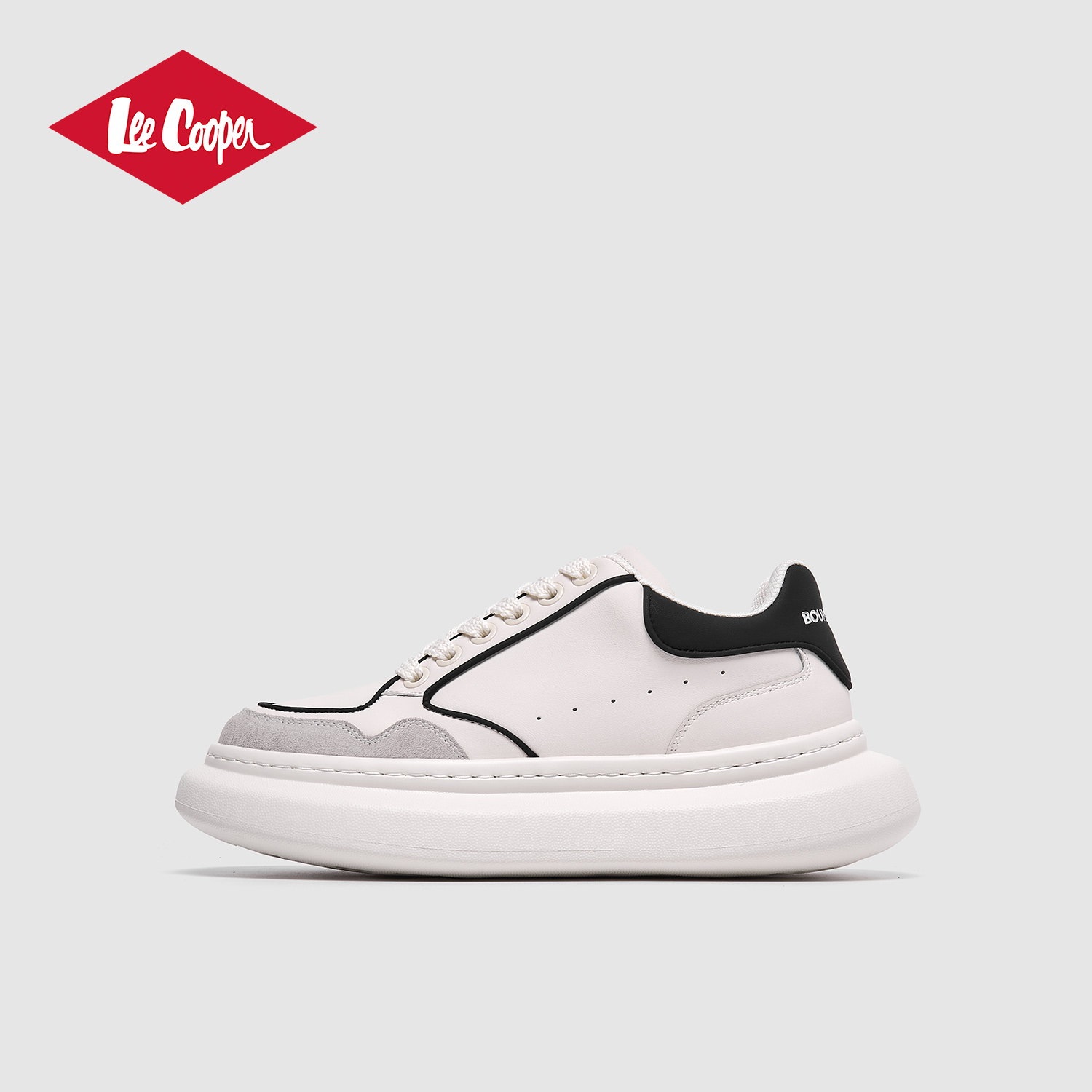 Lee Cooper男士小白鞋2025新款秋季厚底增高百搭男鞋低帮休闲板鞋