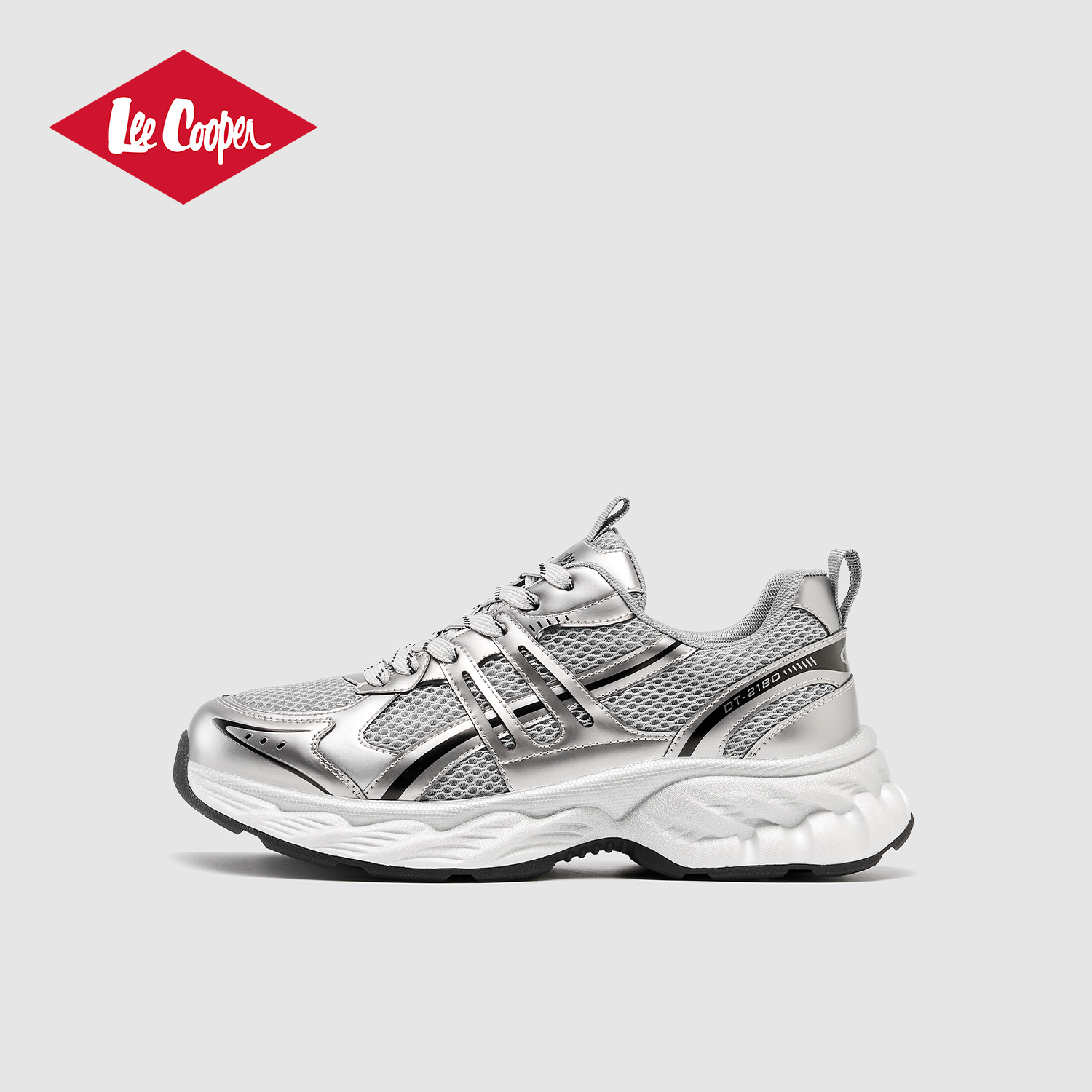 Lee Cooper厚底增高老爹鞋男秋冬新款运动休闲户外跑步鞋轻便防滑