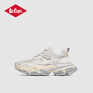 Lee Cooper厚底老爹鞋男款2026新款男士潮流休闲鞋增高轻便运动鞋