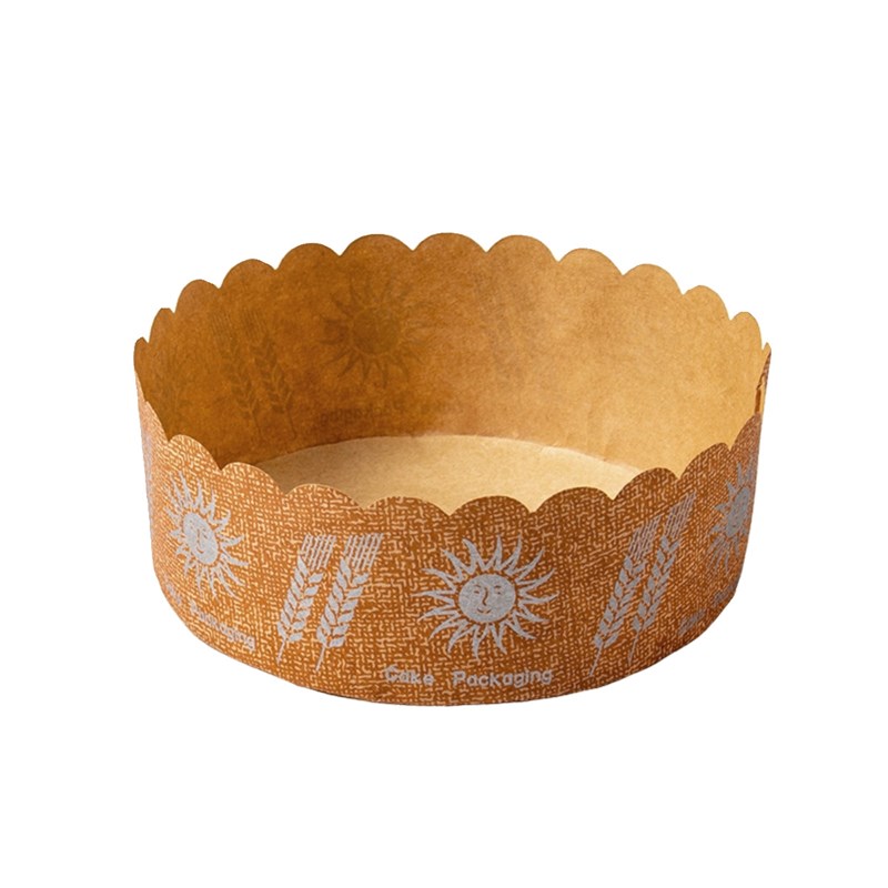 6寸5寸手撕包盒子面包圆形加高纸托杯蛋糕底托烘焙一次性包装盒子