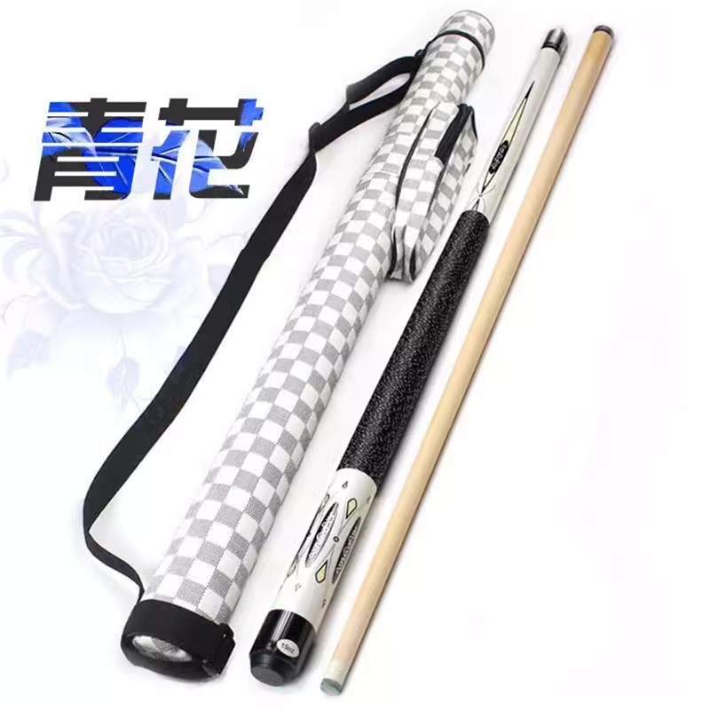 新款 龙纹青花台球杆小头中头大头斯诺克黑八8九9球11.5桌球杆X20