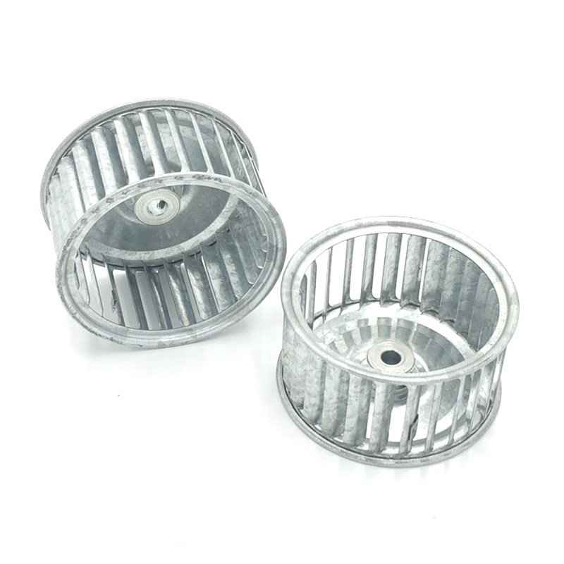 镀锌板6寸离心风轮卷边式烤箱风轮热风散热叶轮152mm*65mm*11