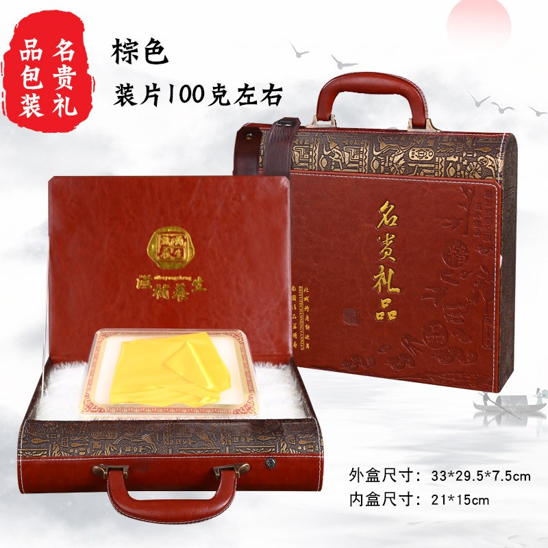 新款梅花鹿茸包装盒 鹿茸礼品盒 皮质包装 盒子50克到200克装