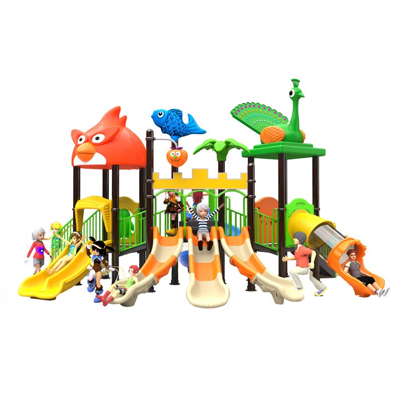 大型室外滑滑梯89管秋千组合户外儿童乐园设备幼儿园小区塑料滑梯