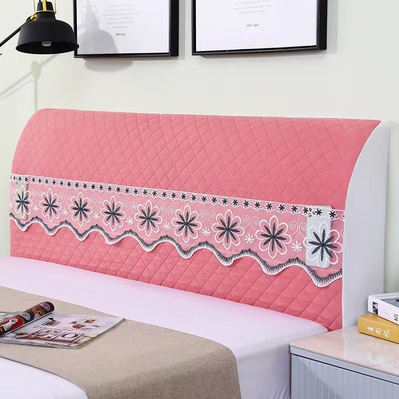 夹棉全包床头罩床头套防尘罩床头柜罩简约现代夹棉加厚实木保护套