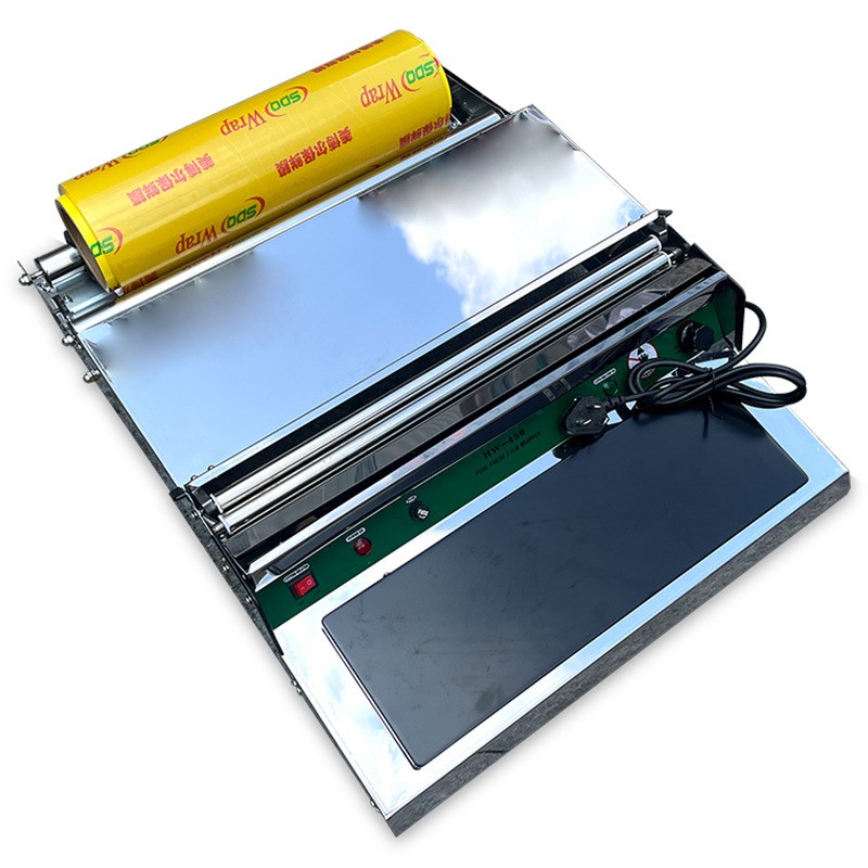 保鲜膜打包机全自动包装封膜机超市蔬菜水果保鲜膜封口打包机