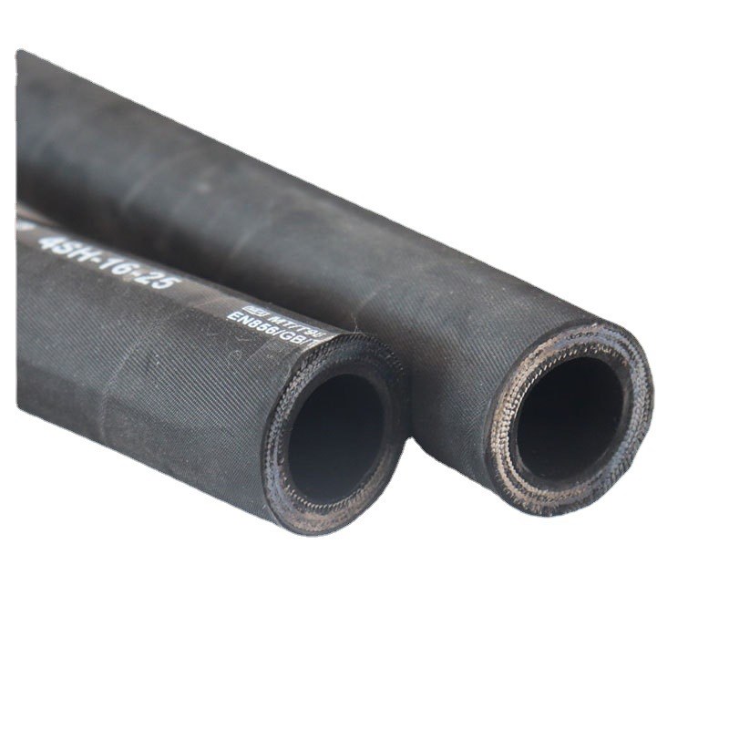 工厂生产高压油管钢丝编织管液压胶管工程机械橡胶管耐油输油管