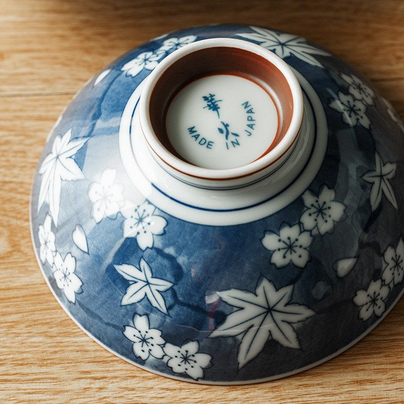 日本古染蓝绘米饭碗具套装 家用美浓烧瓷器日式和风餐具,餐饮具,碗,淘宝优惠券,粉丝福利购,淘宝优惠卷