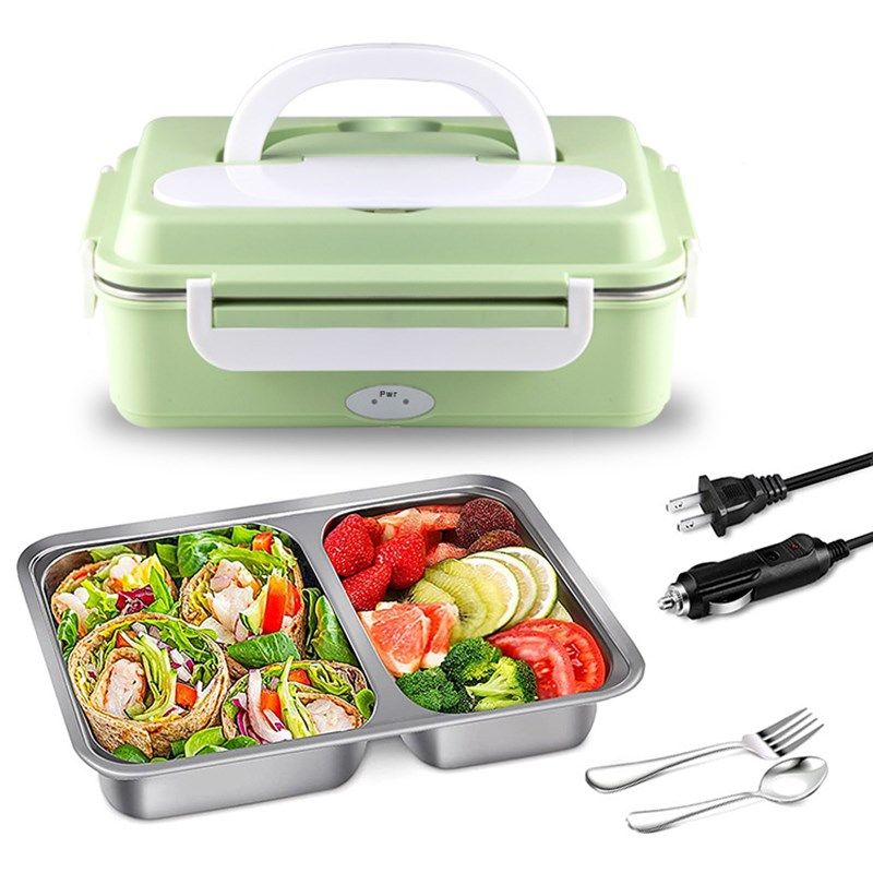 新款电热饭盒无需注水加热304不锈钢保温饭盒家用车载两用礼品,厨房电器,电热饭盒,淘宝优惠券,粉丝福利购,淘宝优惠卷