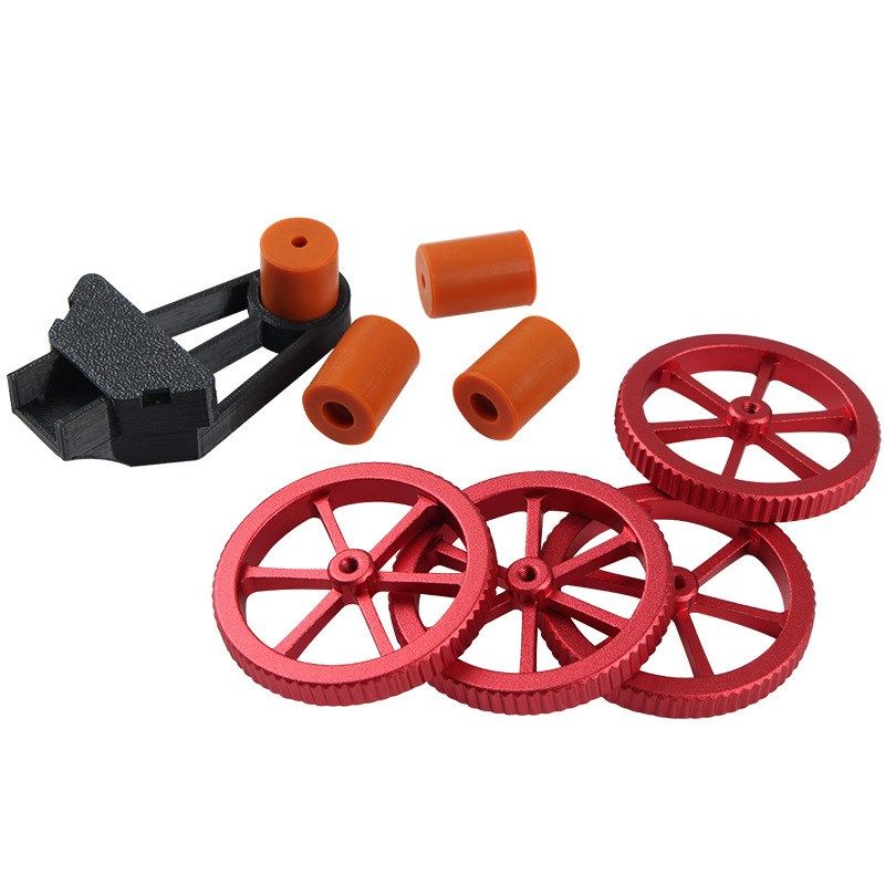 3D打印机配件Creality 热床平台咖色硅胶柱+红色手拧螺母升级套件