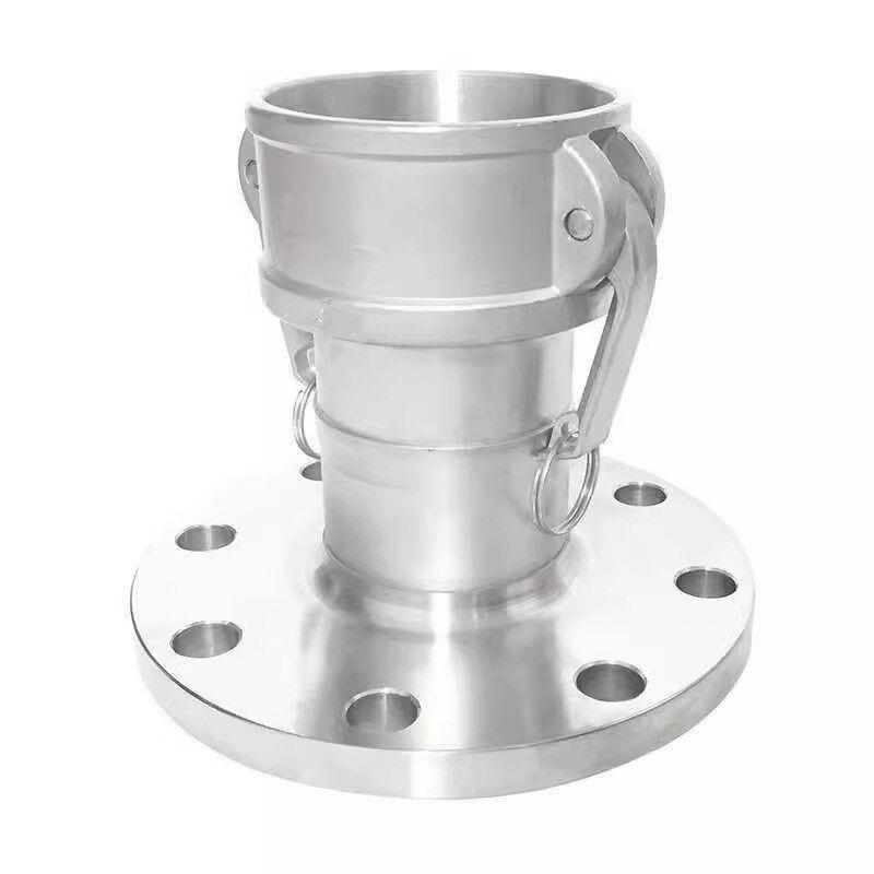 304不锈钢快速接头316阴端带法兰卸油口油罐车C型带法兰2寸3寸4寸