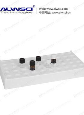 直销进样瓶孔架PP聚丙烯白/红/橘/蓝色进样盘50孔用于2ML进样瓶