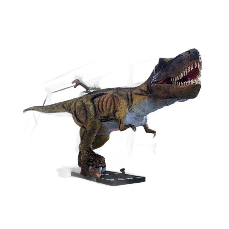 带动作的仿真恐龙模型 户外大型恐龙机电模型 霸王龙迅猛龙打斗
