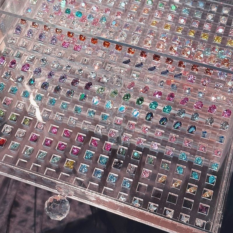 别墅新款亚克力收纳现货美甲盒美甲店高透明小饰品抽屉整理盒,收纳整理,桌面收纳盒,淘宝优惠券,粉丝福利购,淘宝优惠卷