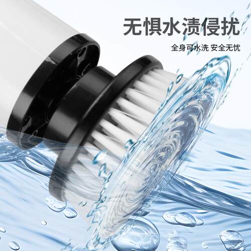 跨境八合一清869洁长柄可伸缩清液晶数厨房浴室电动洁刷刷电动显