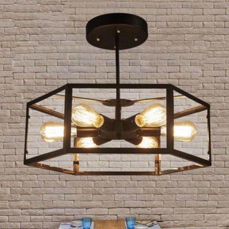 美LJ-2810创意客厅复古吸顶灯灯美式卧室铁艺个性书房吸顶式业工,家装灯饰光源,智能吊灯,淘宝优惠券,粉丝福利购,淘宝优惠卷